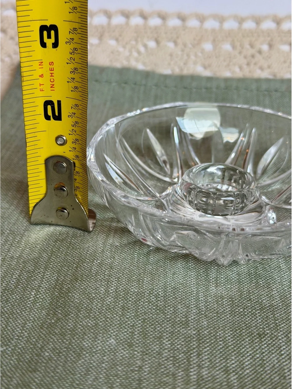 RCR 24% Lead Crystal Taper Candle Holders Set of 2 Made in Italy